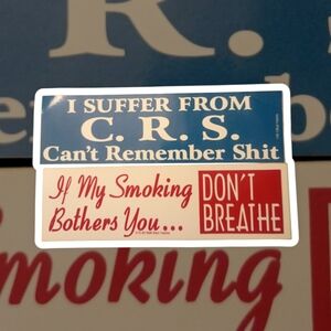 🤑 3/$18 Crude N Rude Novelty Bumper Stickers